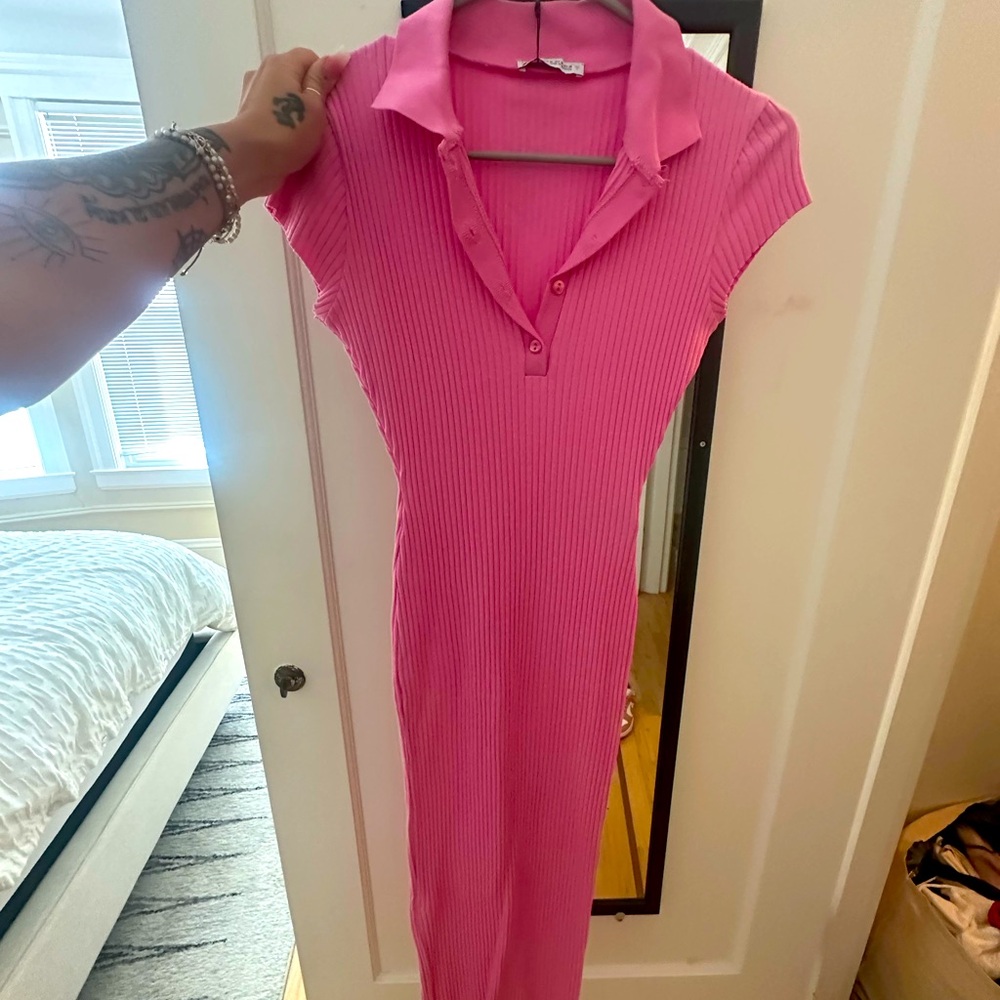 ZARA long button down dress 💕